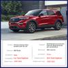 Для Ford Explorer MK6 U625 2022 глянцевый черный карбоновый чехол на дверную ручку, наклейка, отделка автомобиля, внешний стиль