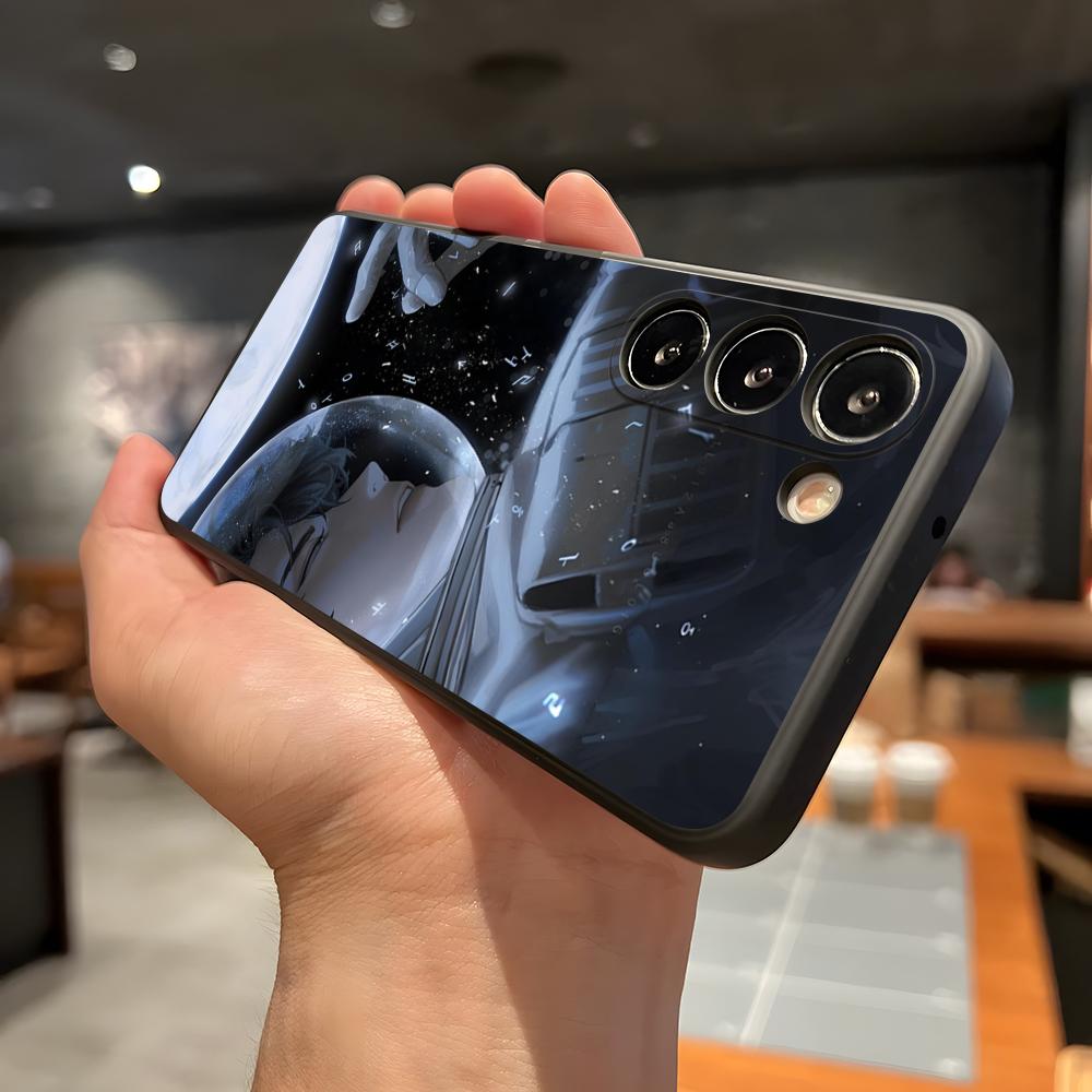 O-Всеведущий Читатель Чехол для телефона Samsung A56 A36 A26 A16 A15 A25 A35 A55 A14 A34 A24 A54 Черный Мягкий чехол