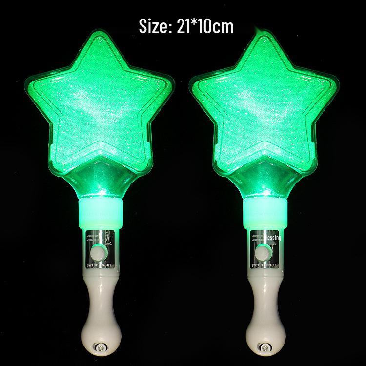 Светящаяся пятиконечная звезда-палочка для концертов и рекламы