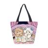 Women's Handbag Cartoon Animal Girl Shoulder Bag Printed Canvas Bag Fashion Trend Large Capacity Tote Bag