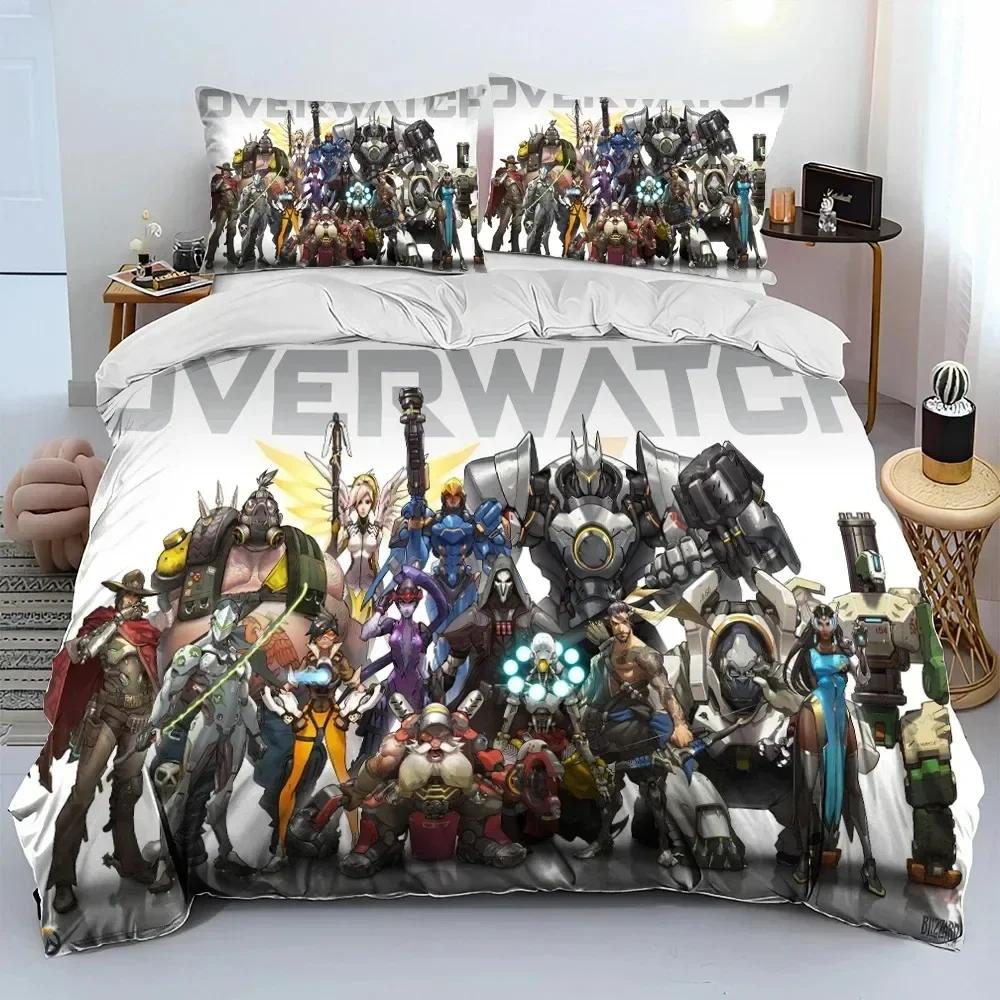 3D Печать OW Игра Overwatch DVA Комплект постельного белья Спальня Мягкие Современные покрывала Удобное Мягкое пододеяльник Удобный пододеяльник И наволочка