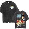 Vintage Washed Hajime No Ippo KBG Gym Graphic T-shirt Unisex Anime Oversized Casual Streetwear Short Sleeve Soft Cotton Breathable Tee Tops