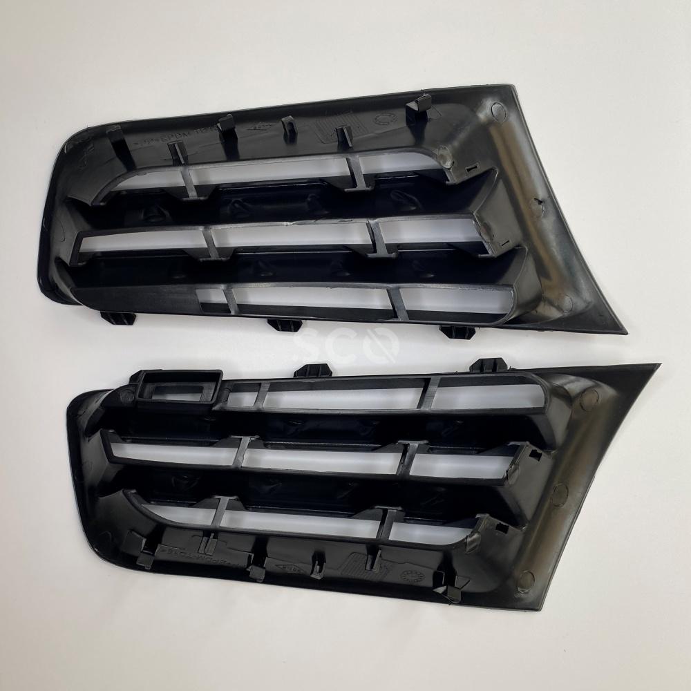 Для Renault Megane 2 передняя решетка черная 2 шт левая правая для Renault Megane MK2 Facelift 7701476893 набор решеток 2006-2007-2008-2009 модель