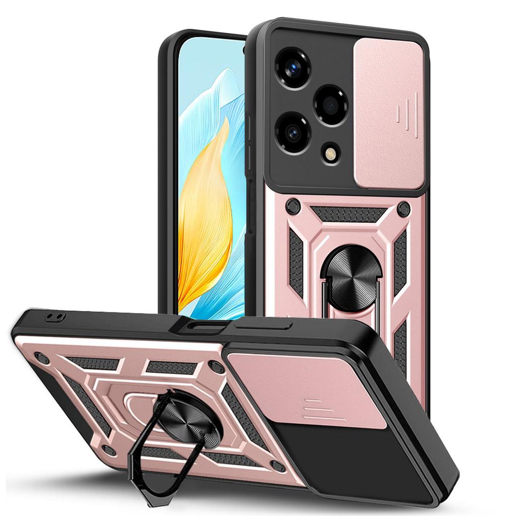 Военный защитный чехол для камеры Honor 200 Lite 90 Lite Honor X6A X5 Plus X7A X8A X6S X8 X9 X6 Гибридный металлический держатель с кольцом противоударный чехол