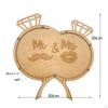 Деревенский свадебный ящик для гостей с деревянной табличкой Сердца 3D для украшений Детский праздник Годовщина