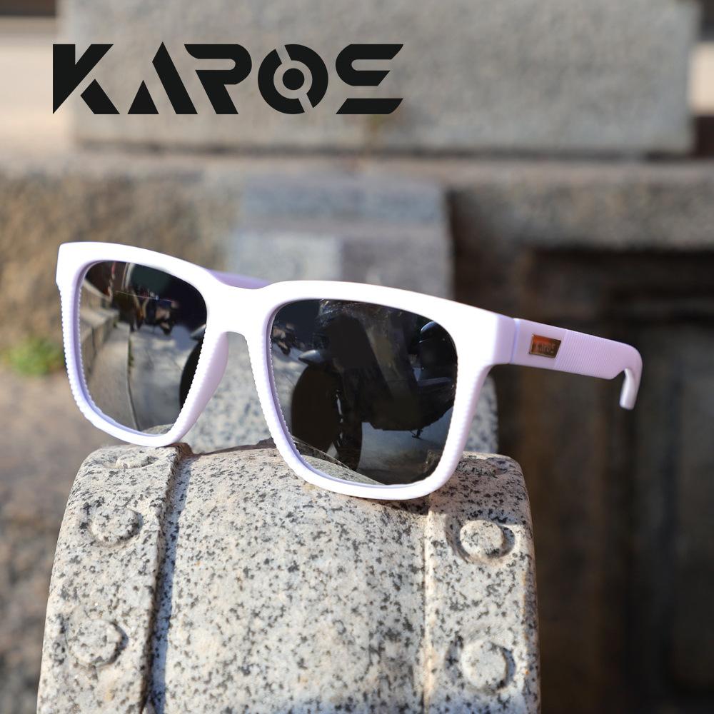 Popular KAROS Sports Polarized Fishing Glasses Square Frame Fashion Sunglasses UV400Running, driving, sunglasses