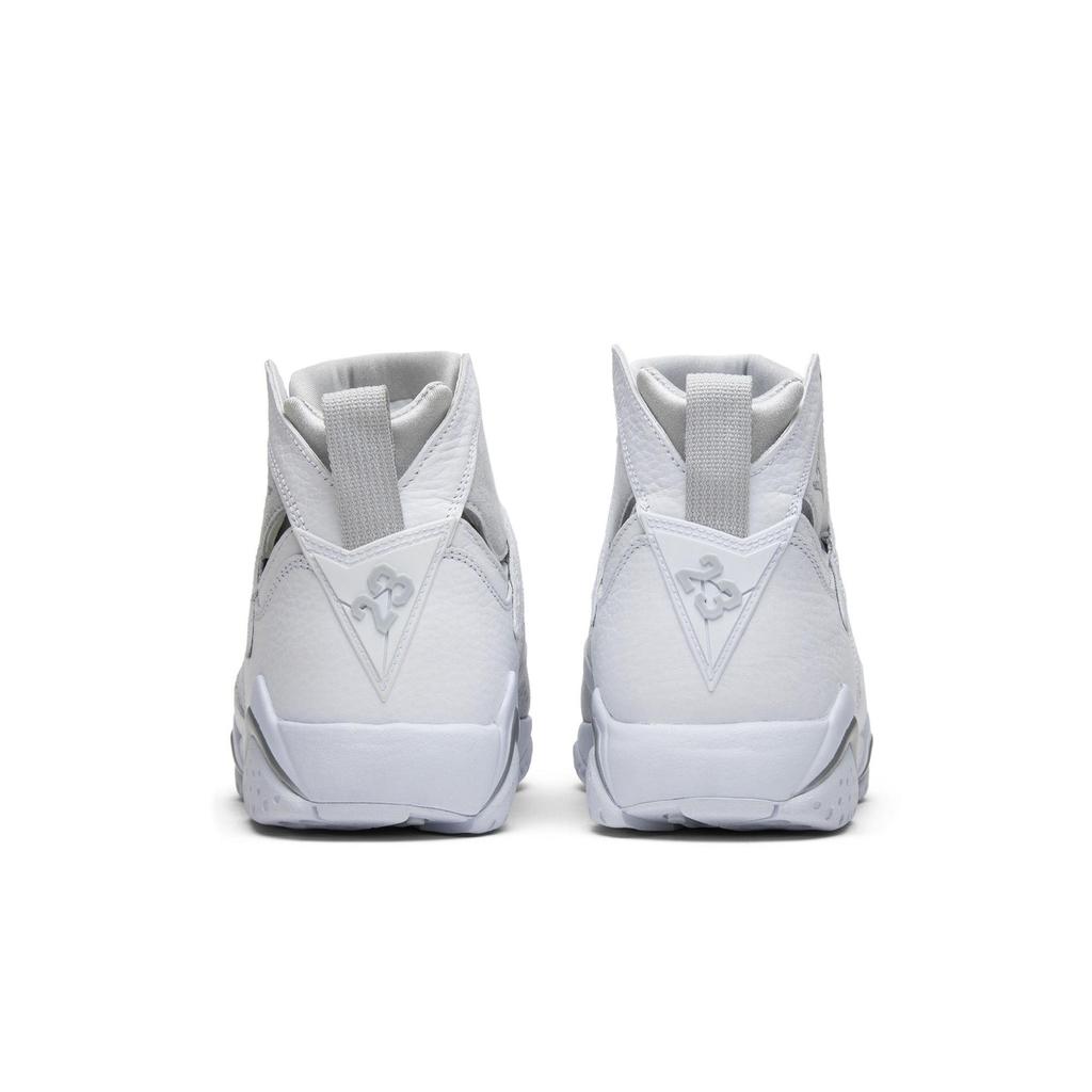 Air Jordan 7 Retro 'Pure Money' (Unisex) White / Metallic Silver-Pure Platinum Vintage Basketball Shoes 304775 120