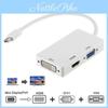 Мини DisplayPort к HDMI DVI VGA 3-в-1 адаптер с чипсетом для Macbook Pro Air для настройки нескольких мониторов