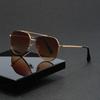 Новые металлические солнцезащитные очки Винтажная оправа Для женщин Солнцезащитные очки Мужские Дизайн Роскошного бренда Солнцезащитные очки Женские Зеркальные Uv400
