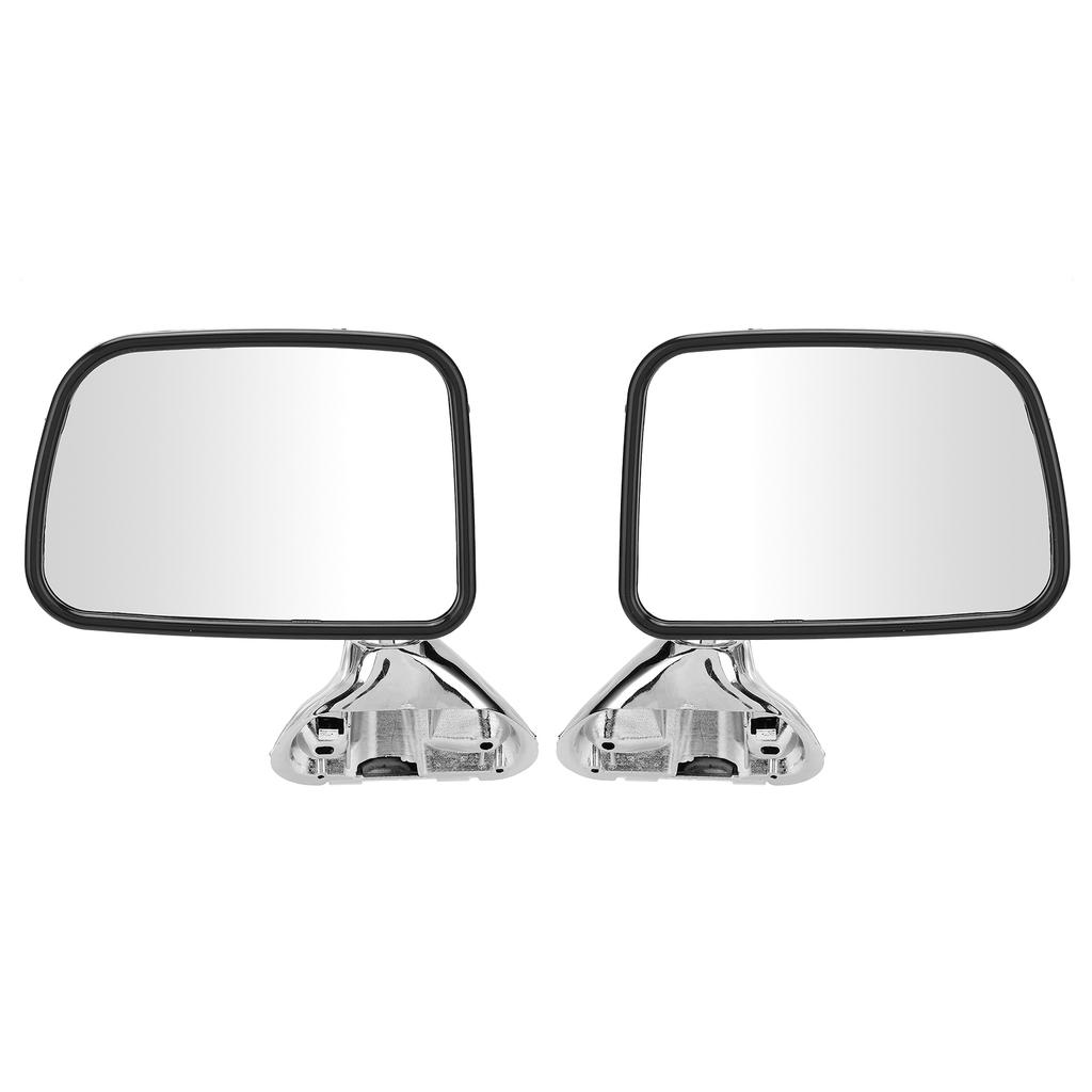 Pair Car Door Rearview Mirror Electroplated Driving Security Fit for HILUX 1988‑2005