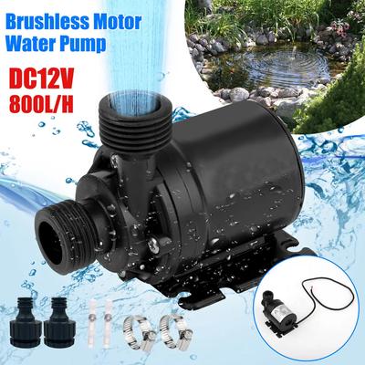 DC 12V 800L/H Водяные насосы Бесщеточный погружной водяной насос для солнечного фонтана, аквариума, пруда, небольшой бустерный насос