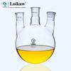 Leigu High Borosilicate Glass Three-Neck Round Bottom Flask