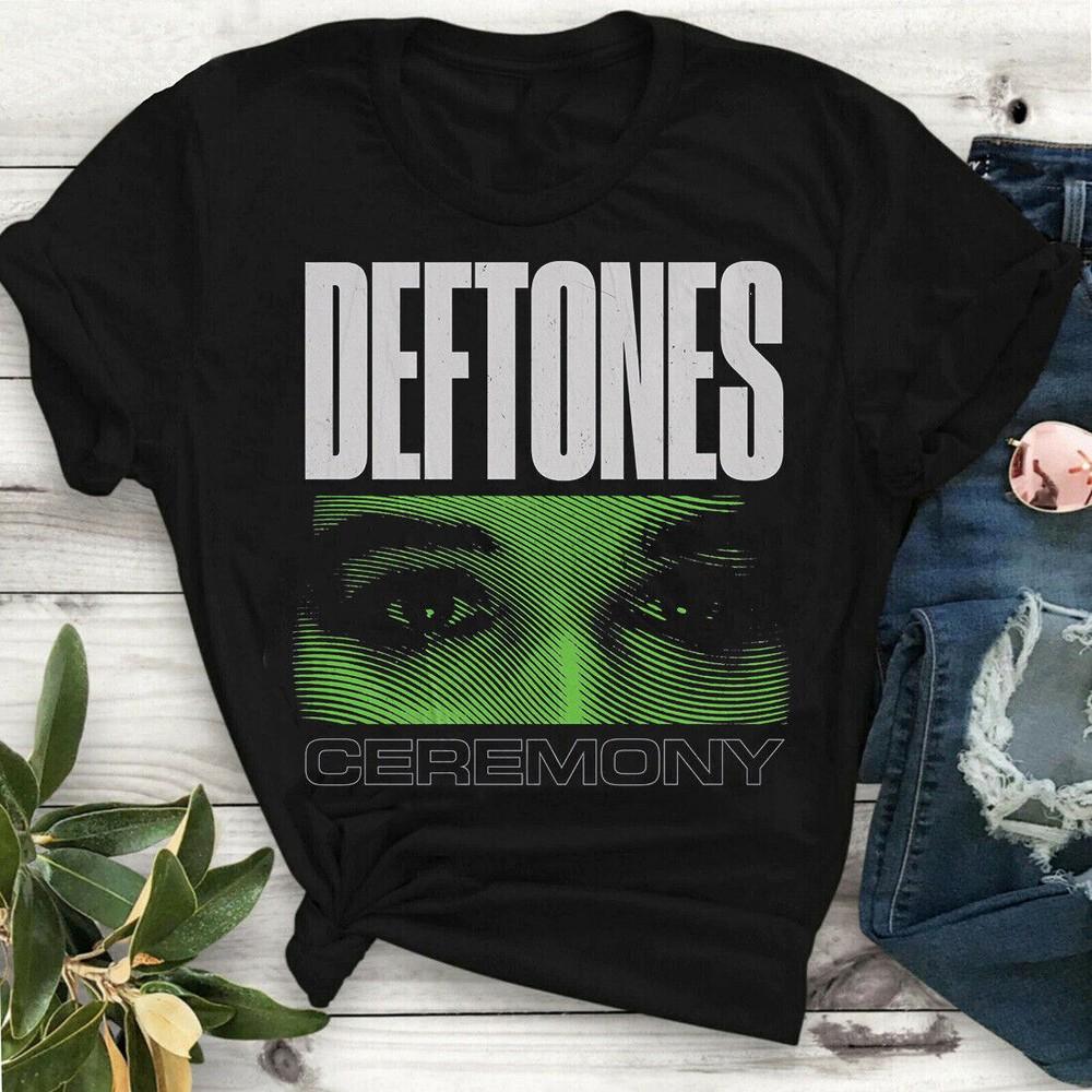 SALE Vintage Deftones Ceremony Cotton S-234XL Men Women Black Shirt Unisex T-Shirt