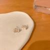 New Arrivals Open Run Mini Cubic Cherry Berry Earrings