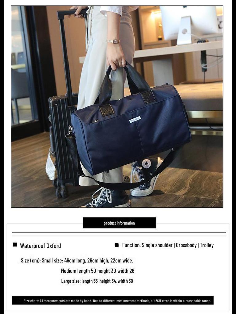 Мужская водонепроницаемая дорожная сумка из ткани Оксфорд — легкая, вместительная, спутник на короткие расстояния