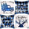 New Christmas Pillowcase Christmas Wreath Print Elk Deer House Decoration Holiday Pillowcase