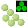 6pcs/set Bright Glow Fluorescent Golf Balls Inner No LED Night Golf Balls  UV Flashlight Use