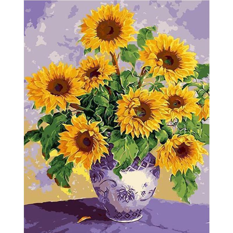 Diamond 5d Painting Diy Flowers In Oil Painting Diamond Embroidery Cross Stitch Kit Full Rhinestone Mosaic Home Decor