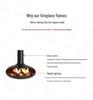 Modern Hanging Atomizing Fireplace for Home or Villa