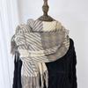 Scarf Women's New Tassel Autumn and Winter Imitation Cashmere Shawl Thickened Warm Student Scarf