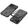 For iPhone 17 Pro Case Compatible with MagSafe Aluminium Alloy PC Matte Phone Cover Pop-Up Snap Lock