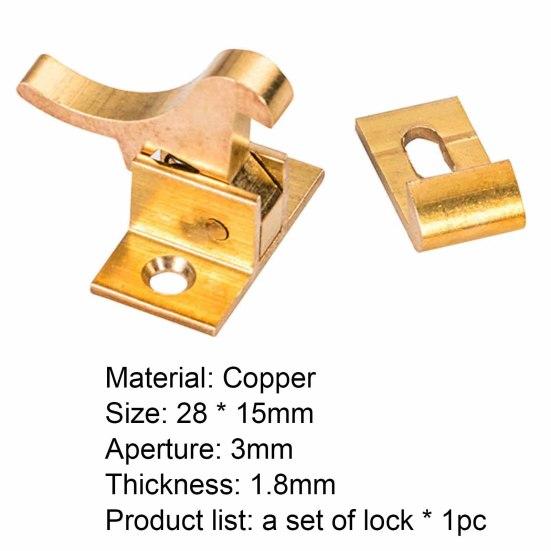 1 комплект защелки, компактный, малошумный, с плоским дном, практичный медный замок с птицей