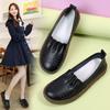 Женские мокасины, лоферы, повседневные, белые, летние, дышащие, мягкие, для медсестры, туфли на плоской подошве, черные, для вождения, для ходьбы, для мамы