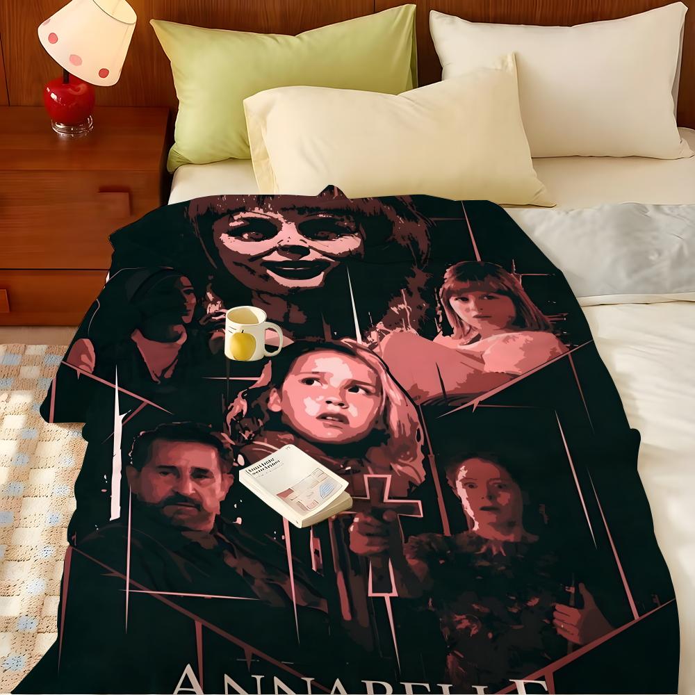Плед-накидка из фланели 'Аннабель' A-Annabelle, Легкий, Уютный, Прочный, Моющийся, Милый, Прохладный