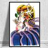JoJo S Bizarre Adventure Плакат Манга Иллюстрация Отаку Спальня Домашний Декор Горячий японский аниме Мультфильм Роль Холст Картина Подарок