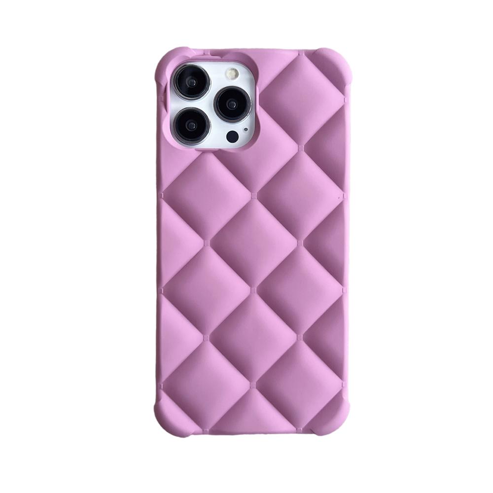 Матовый чехол для телефона с 3d ромбом для Iphone 14 12 11 13 Pro Max Mini Xr X Xs 7 8 Plus Se, мягкий силиконовый чехол