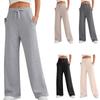 Wide Leg Pants for Women Sweatpants Straight Pants Bottom All-Match Plain Fitness Joggers Pants Travel Basic Plus Size