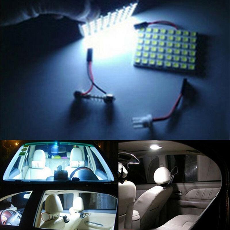 Car Interior 5050 Led White Light Smd Lamp Panel T10 Festoon Dome Ba9S 12V 5W