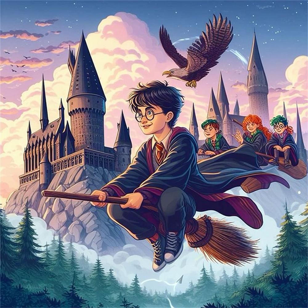 Гарри Поттер Школа Магии Хогвартс Набор для Алмазной Живописи и Вышивки Крестом 5D DIY Мозаика Искусство Вышивка Декор для Дома Рукоделие Подарок