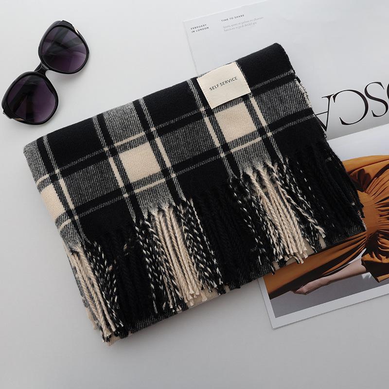 Fashion Lady Warm Long Pure Color Shawl Winter Scarf Womens