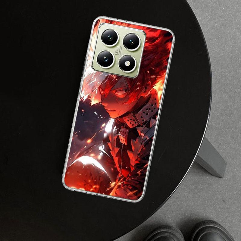 Чехол для телефона Todoroki Shoto MHA My Hero для Xiaomi Redmi Note 15 14 13 12 11 Pro Plus 14S 12S 11S 11T 11E 10S 10 Индивидуальный