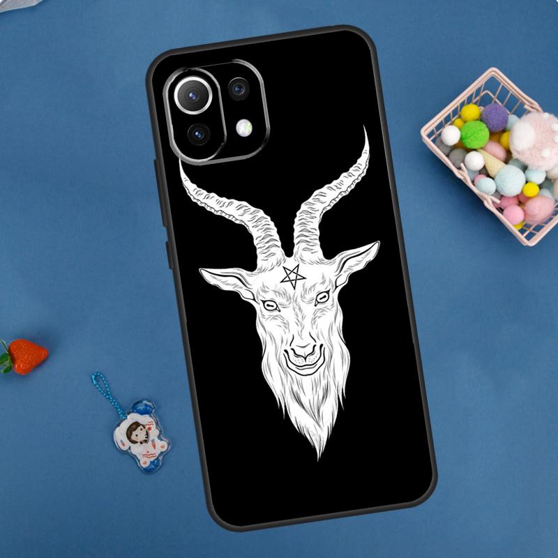 Чехол с головой козла Сатаны для Xiaomi 15 Ultra 13 14 11T 12T 13T 14T Pro POCO X7 Pro F5 F6 M6 X3 X5 X6 Pro Чехол