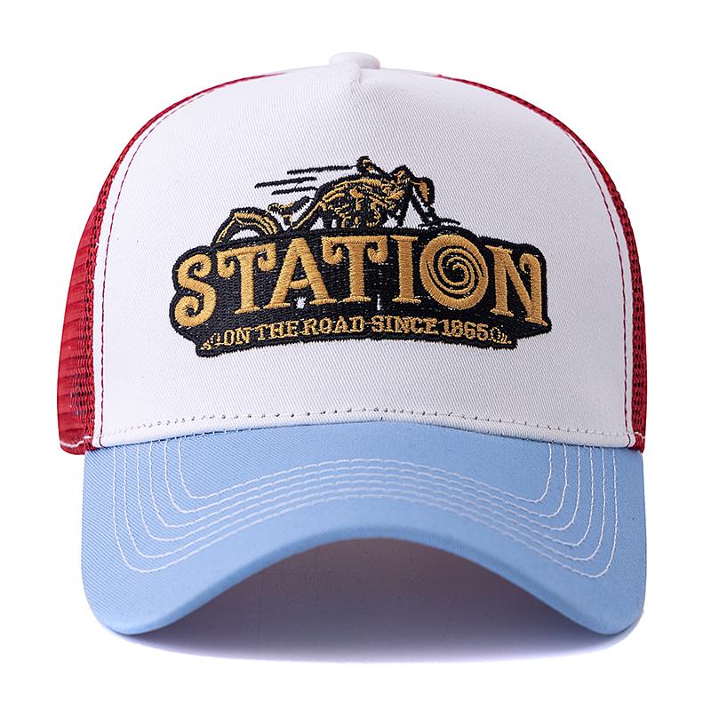 Унисекс сетчатая кепка дальнобойщика летняя дышащая кепка с вышитым буквенным узором уличная бейсболка