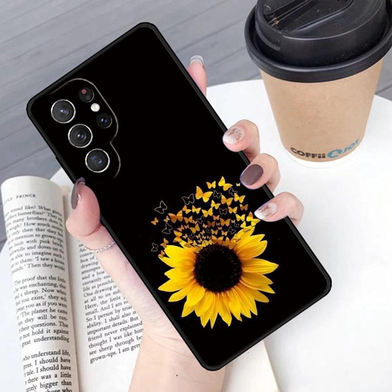 Красивый желтый подсолнух чехол для телефона Обложка Для Samsung Galaxy S24 S25 Ultra S21 S22 Ultra S10E Note 10 Plus Note 20 FE S23