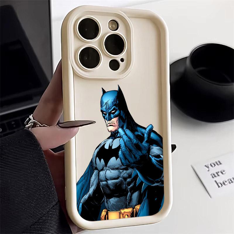S-Supermans B-Batmans Phone Case For iPhone 17E 11 12 13 14 15 16 17 Pro Max Fundas 17 Air Plus 16e 13 Mini Silicone Back Cover