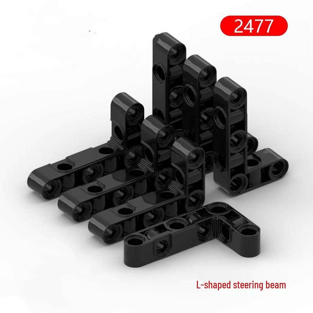 LEGO-Compatible 2477 L-Side Steering Beam with Holes