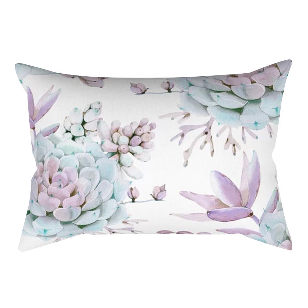 Декоративная наволочка с растительным светом кактуса для спальни, гостиной, дивана, стула, автомобиля, наволочка 30x50 см, домашний декор, наволочка