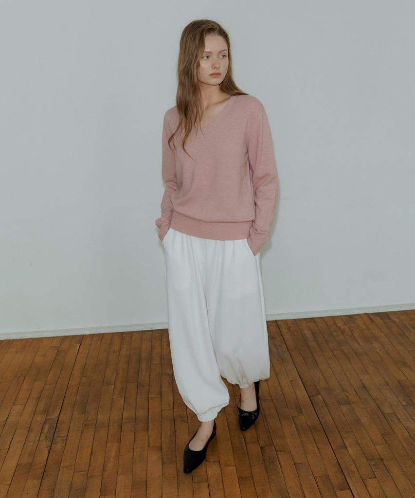 REORG Pap Shirring Harem Pants Ivory