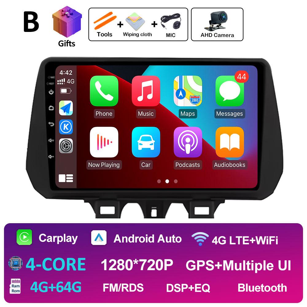 GPS-навигация Автомобильное видео для Hyundai TUCSON 2019 2020 2021 Радиоплеер Авторадио Bluetooth Вентилятор охлаждения QLED IPS Экран Нет 2 din
