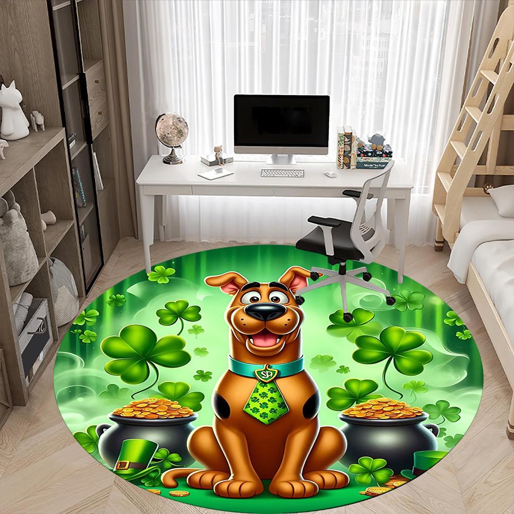 1pc Scooby-Doo Chair Carpet for Office Non-Slip,Machine Washable Rug for Office, Room - Holiday Decor - Machine Made yy251017289