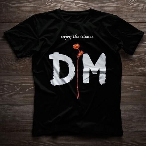 Depeche Mode Enjoy The Silence Хлопковая черная футболка унисекс всех размеров