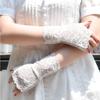 Fishnet Sexy Lace UV-proof Mesh Half Finger Fingerless Gloves Lace Gloves Mittens Driving Gloves