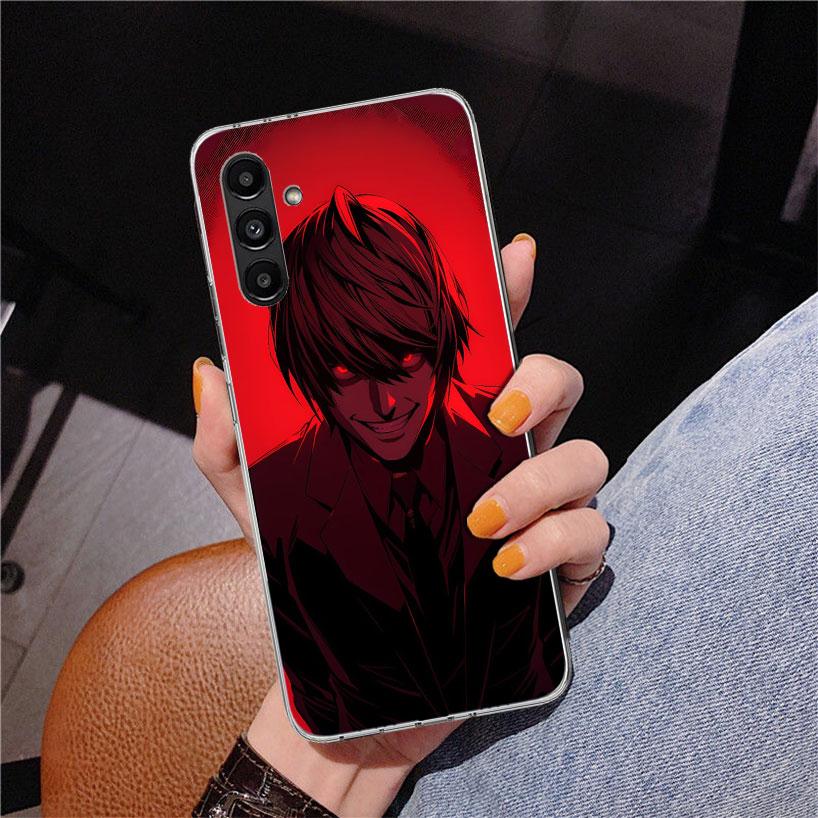 N-Note D-Death Yagami Light Phone Case For Samsung Galaxy A17 A16 A15 A14 A13 A57 A56 A55 A54 A53 A37 A36 A35 A34 A33 A26 A25 A2
