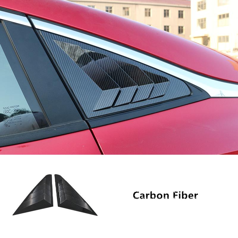 Rear Side Window Louvers Scoop Louvers Cover Blinds for MG 5 MG5 2021 Car Accessories WW31