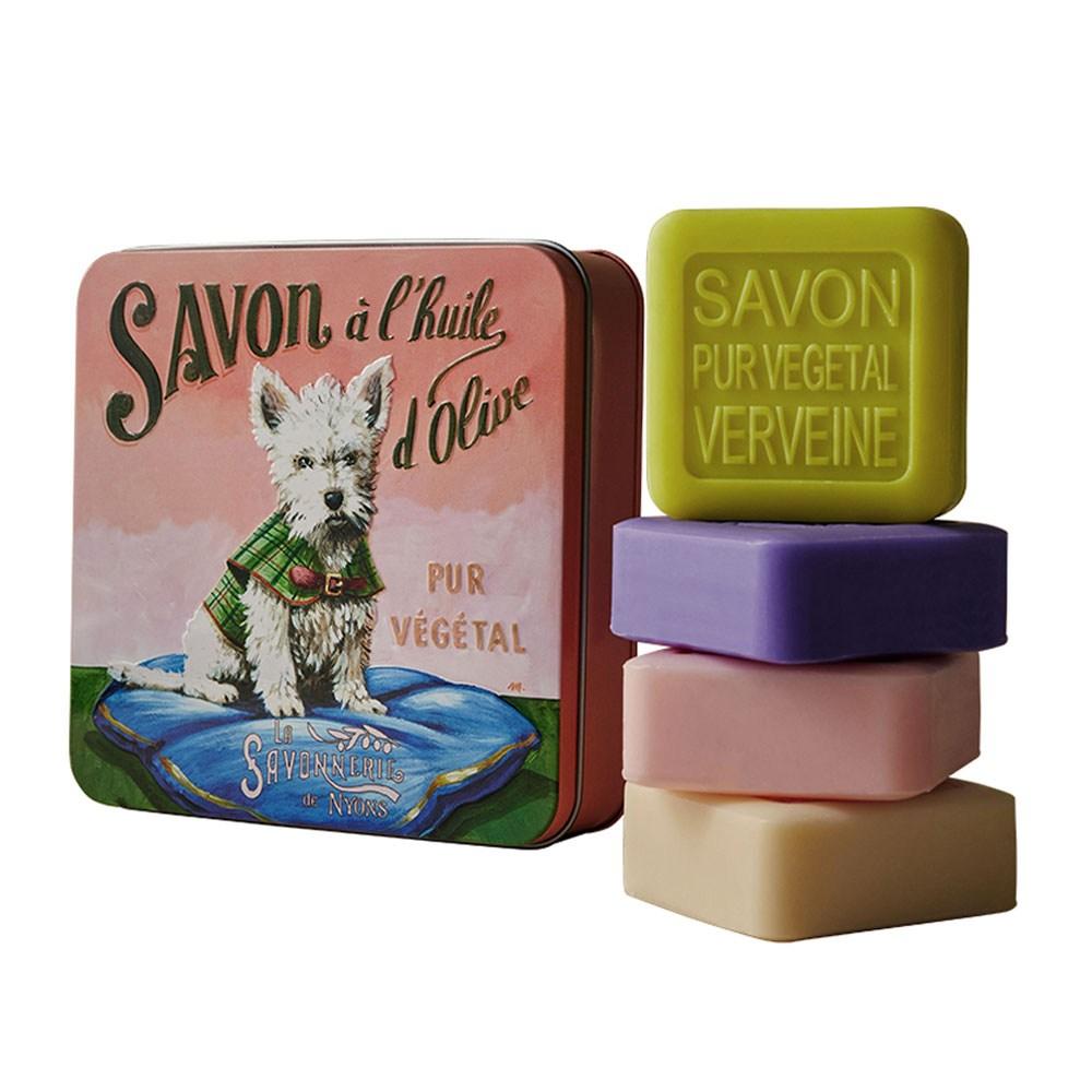 Мыло Signature от La Savonnerie de Nyon (Большая жестяная банка) 100 г Мыло-парфюм_Собака Вест-хайленд-уайт-терьер (33493 4 шт.)
