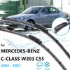 For Mercedes-Benz C-class W203 C230 C55 2004~2007 Car Front Wiper Blade Windshield Windscreen Window Brushes Accessories LHD